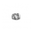Bague Trois Boules Acier Homme