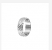 Bague Ciselée Acier Brillant Homme